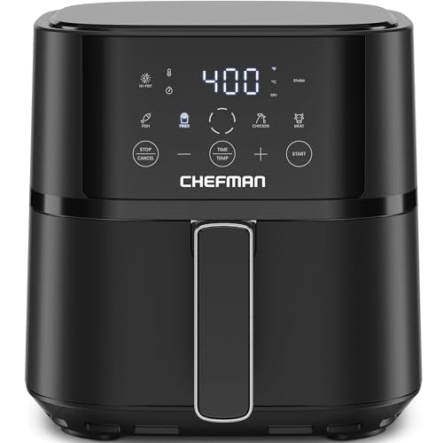 Black 4 QT Compact Air Fryer with Nonstick Dishwasher Safe Basket U69761