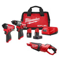 12-Volt Lithium-Ion Brushless Cordless Hammer Drill and Impact Driver Combo Kit with Compact Vacuum N4673