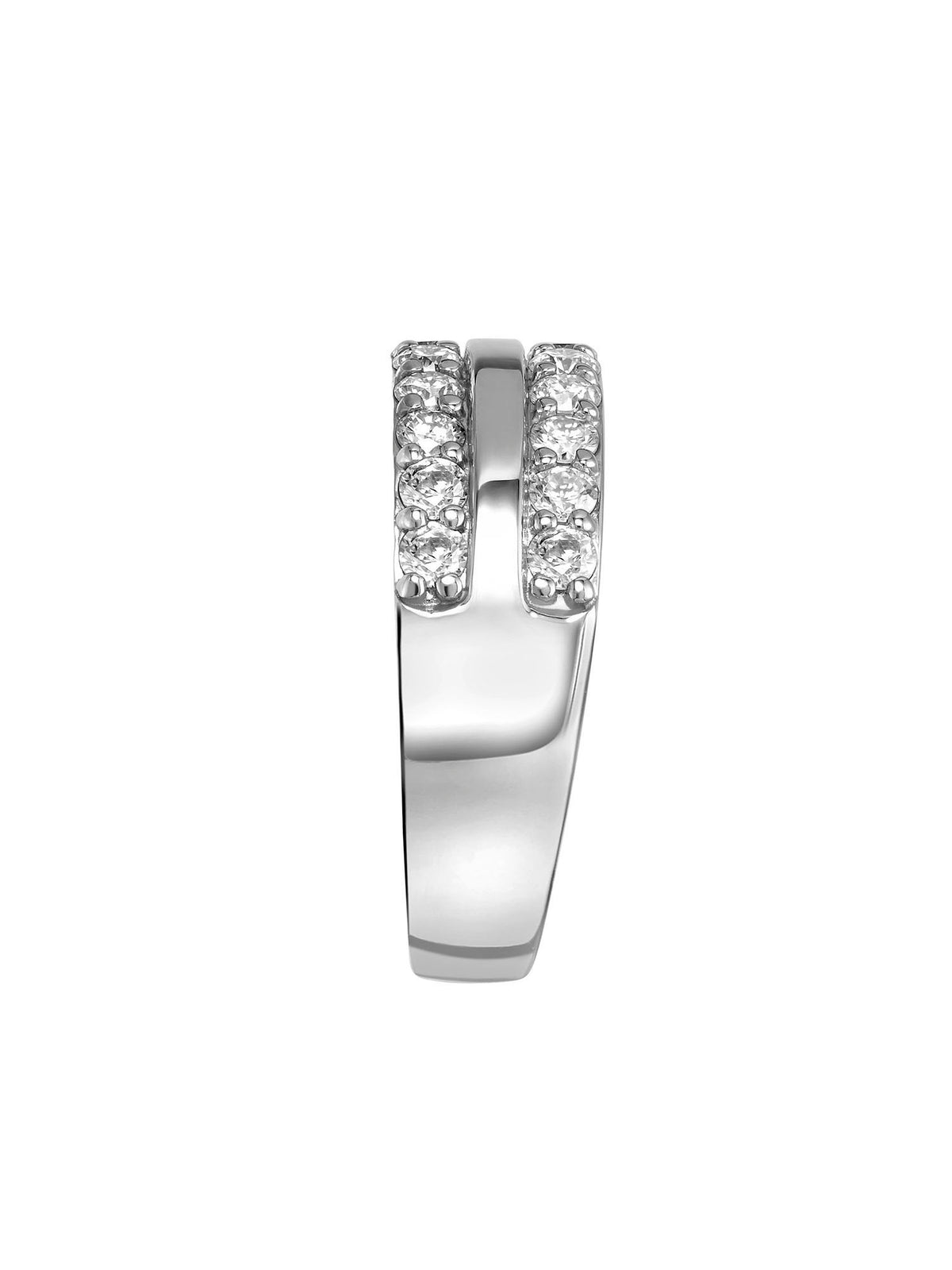 1 Carat Moissanite Sterling Silver Multi-Row Band H482701