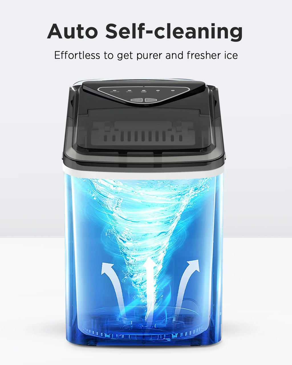 Portable Countertop Ice Maker 26lbs/24h with Scoop & Basket L227