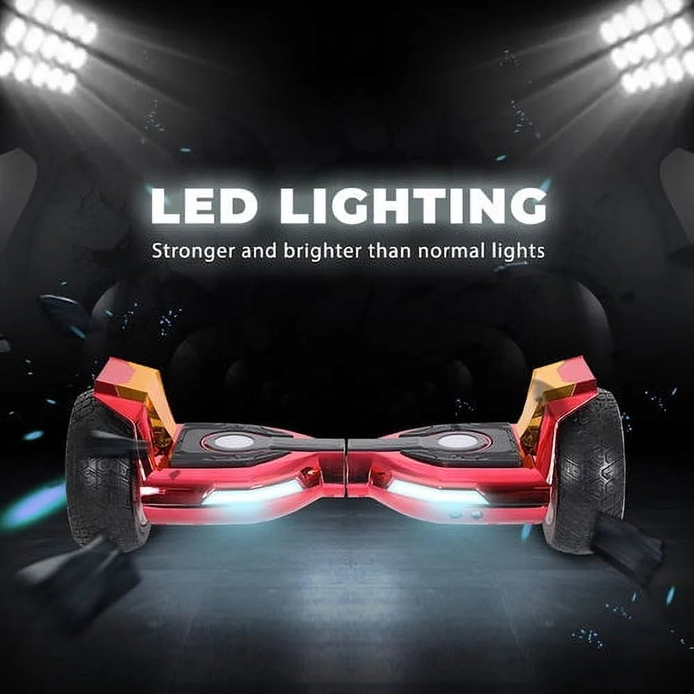 8.5" Bluetooth Hoverboard with Metal Wheels and LED Lights Q540018