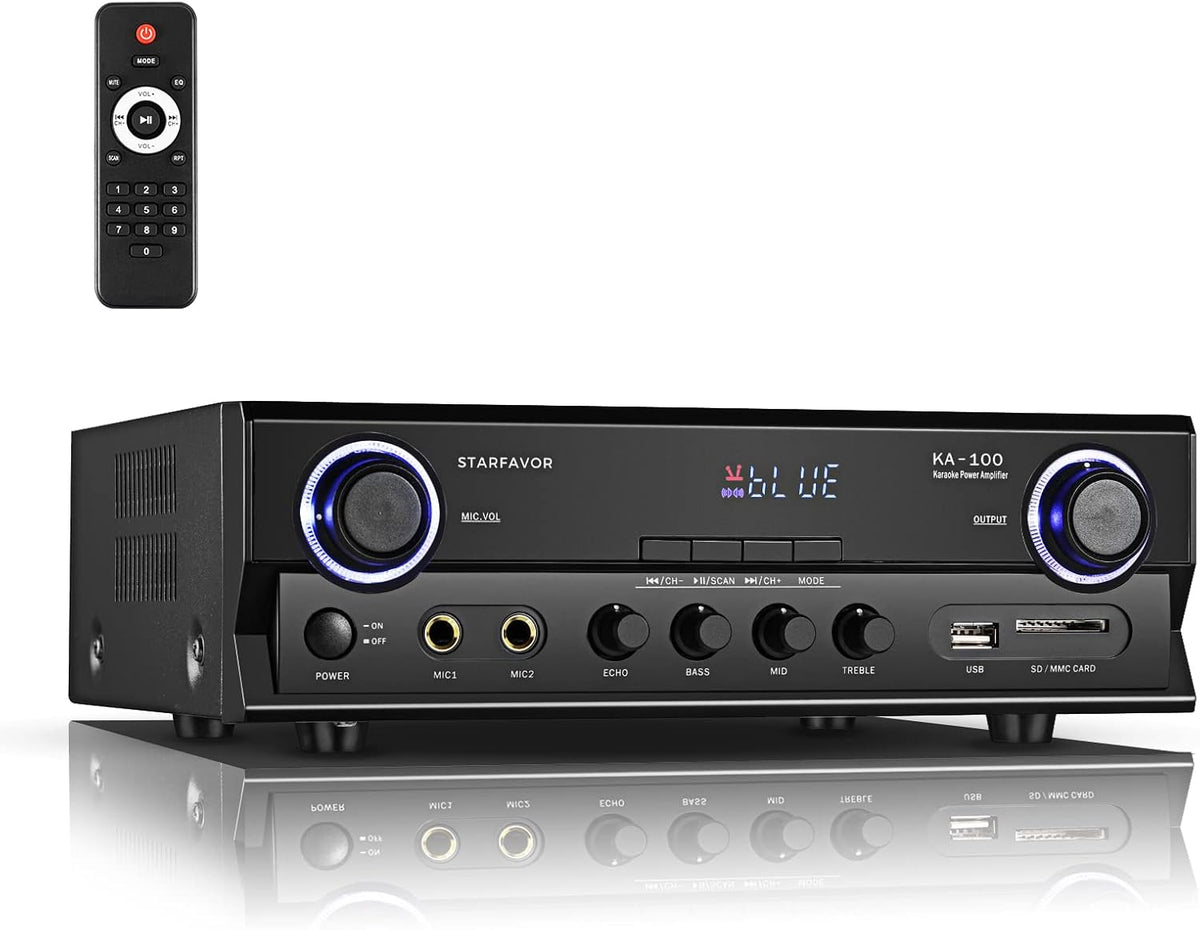 2 Channel Stereo Receiver Amplifier with USB SD Card FM LED Display S8815