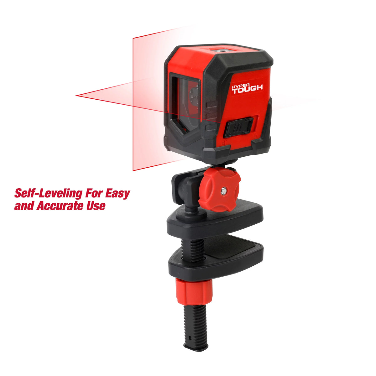 30-ft Cross Line Laser Level Red Beam Self-Leveling V33782