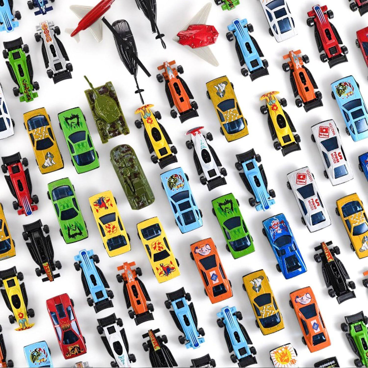 100 PC Die Cast Toy Cars T432084