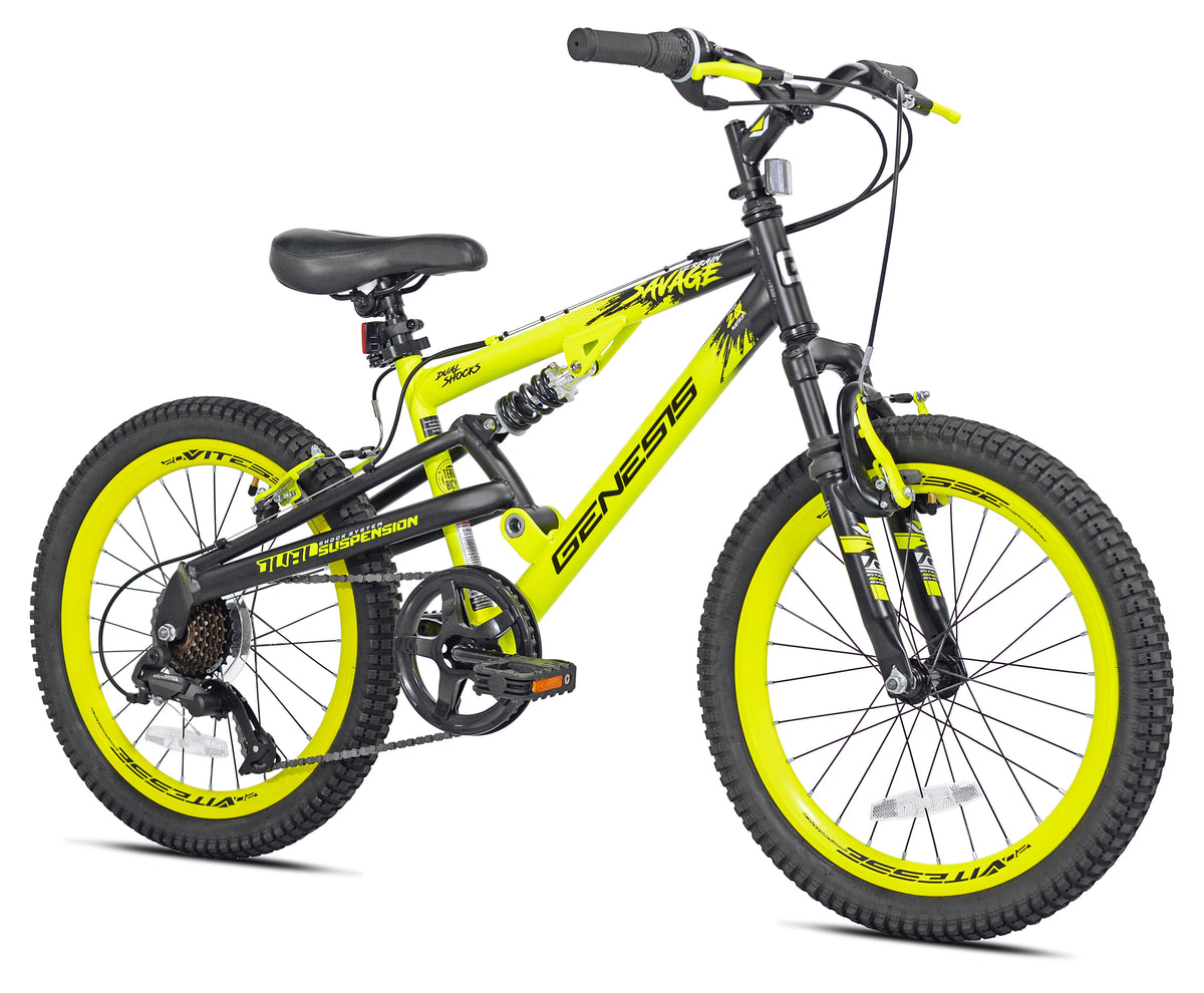 20 inch Boy's Mountain Bike Yellow/Black T542470