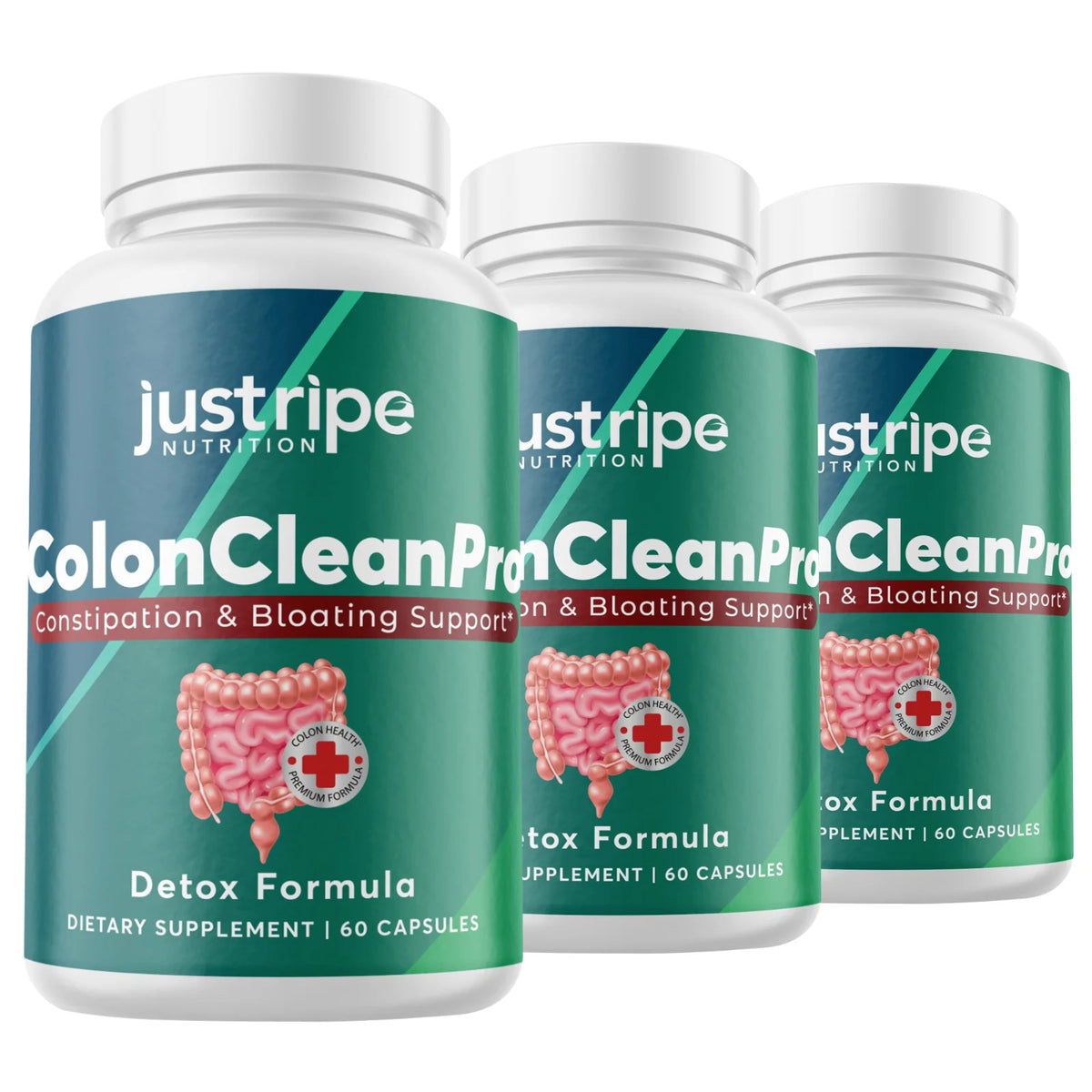 3 Pack 60ct Natural Digestive Support Supplement Q61967
