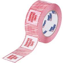 Security Tape, 3x22 x 110 yds, Red/White, 24/Case Z614730
