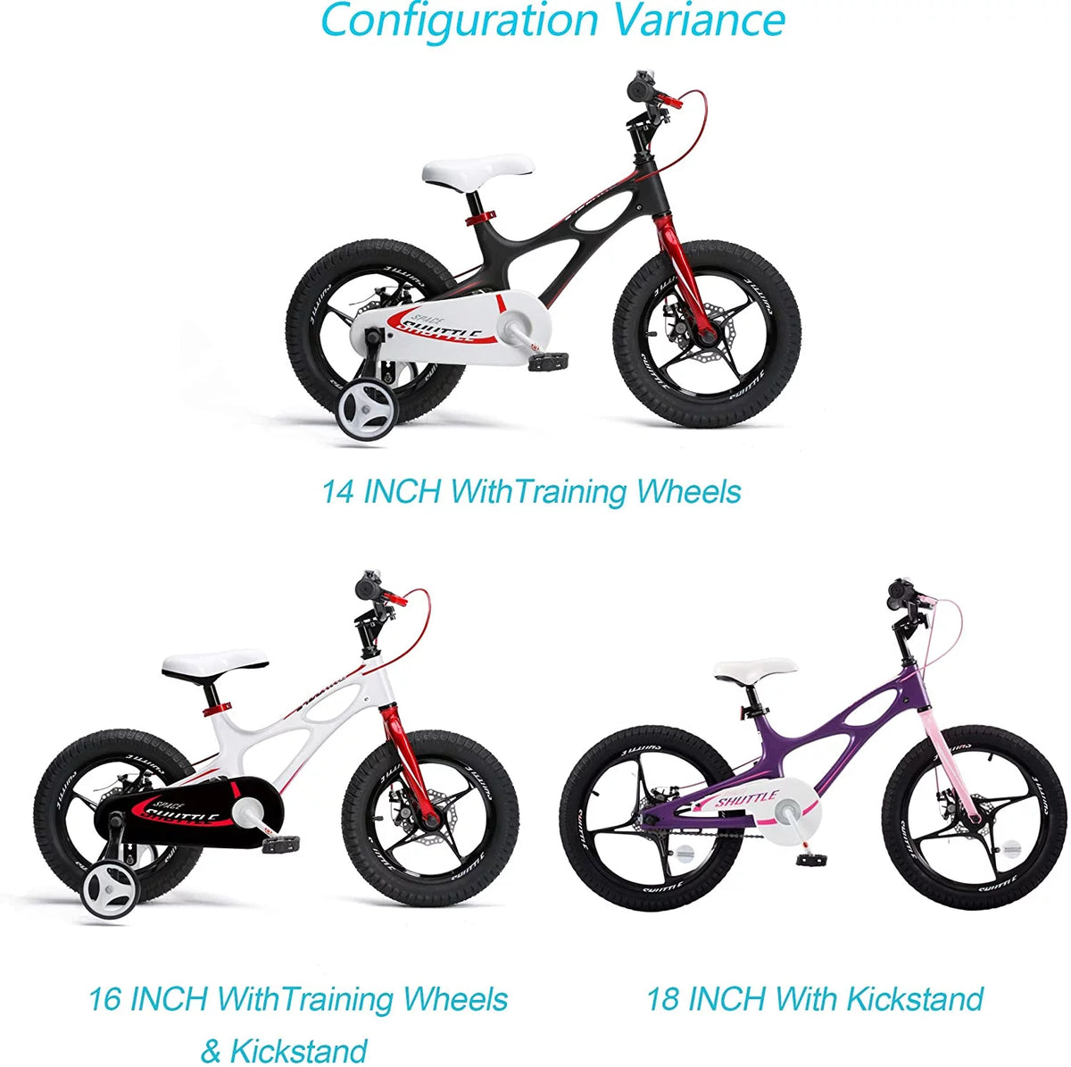 White 18 inch Kid's Bike N660275