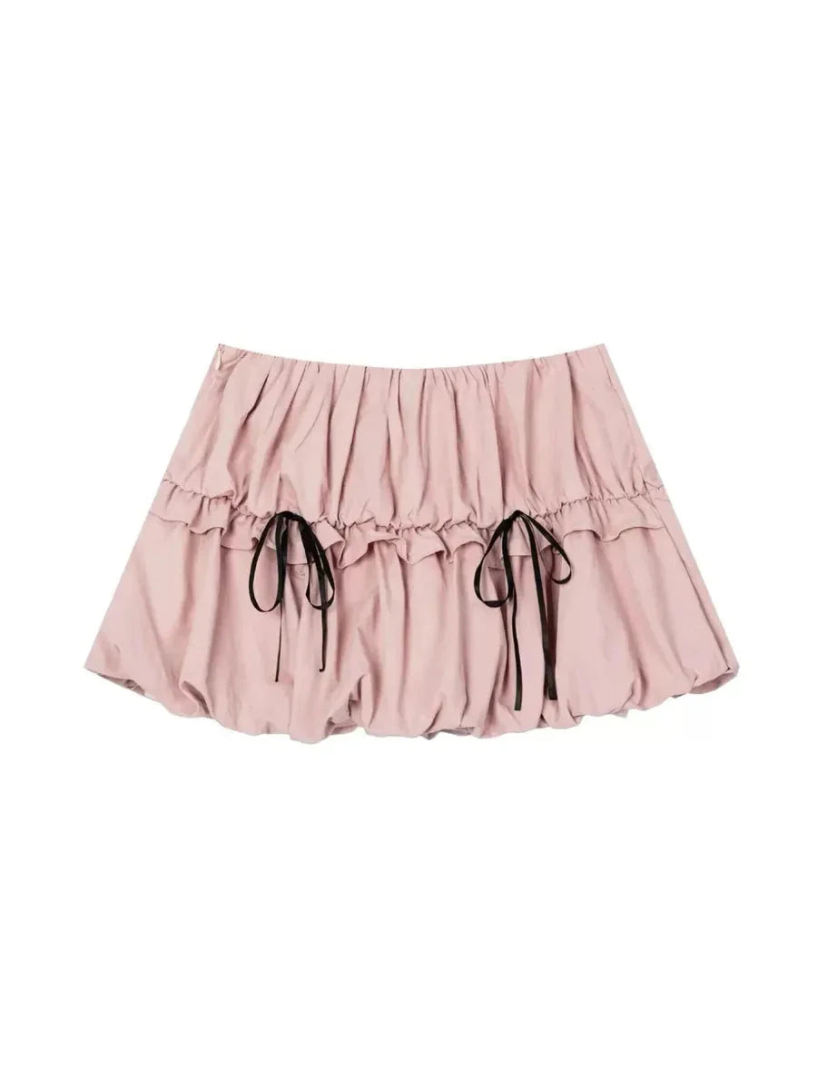 Ribbon Checked Mini Skirt H7820