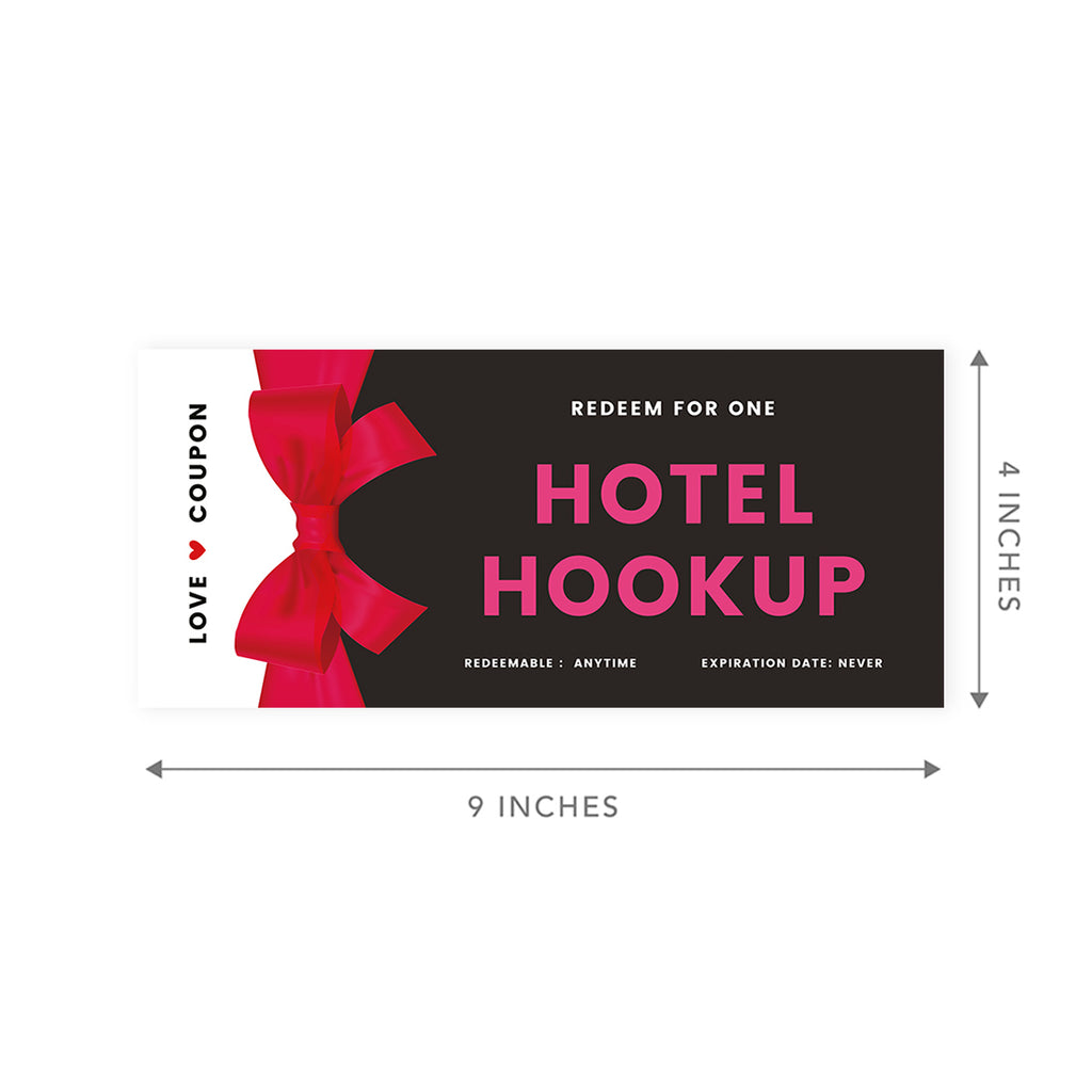 16-Pk Red Bow Love Coupons for Couples A86057