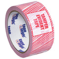 Security Tape, 3x22 x 110 yds, Red/White, 24/Case Z614730