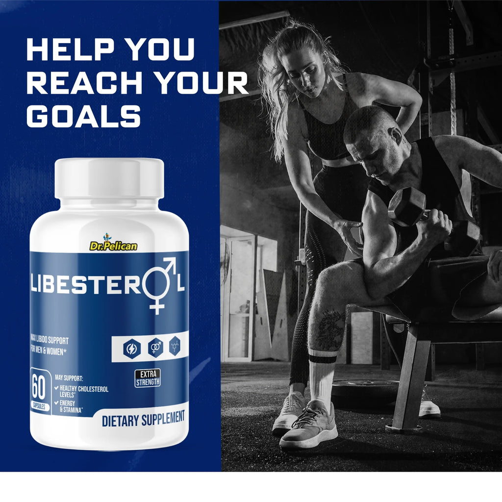 2 Bottles 120 Capsules Libido Stamina Cholesterol Supplement W7784