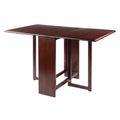 Double Drop Leaf Dining Table Walnut Finish Q929