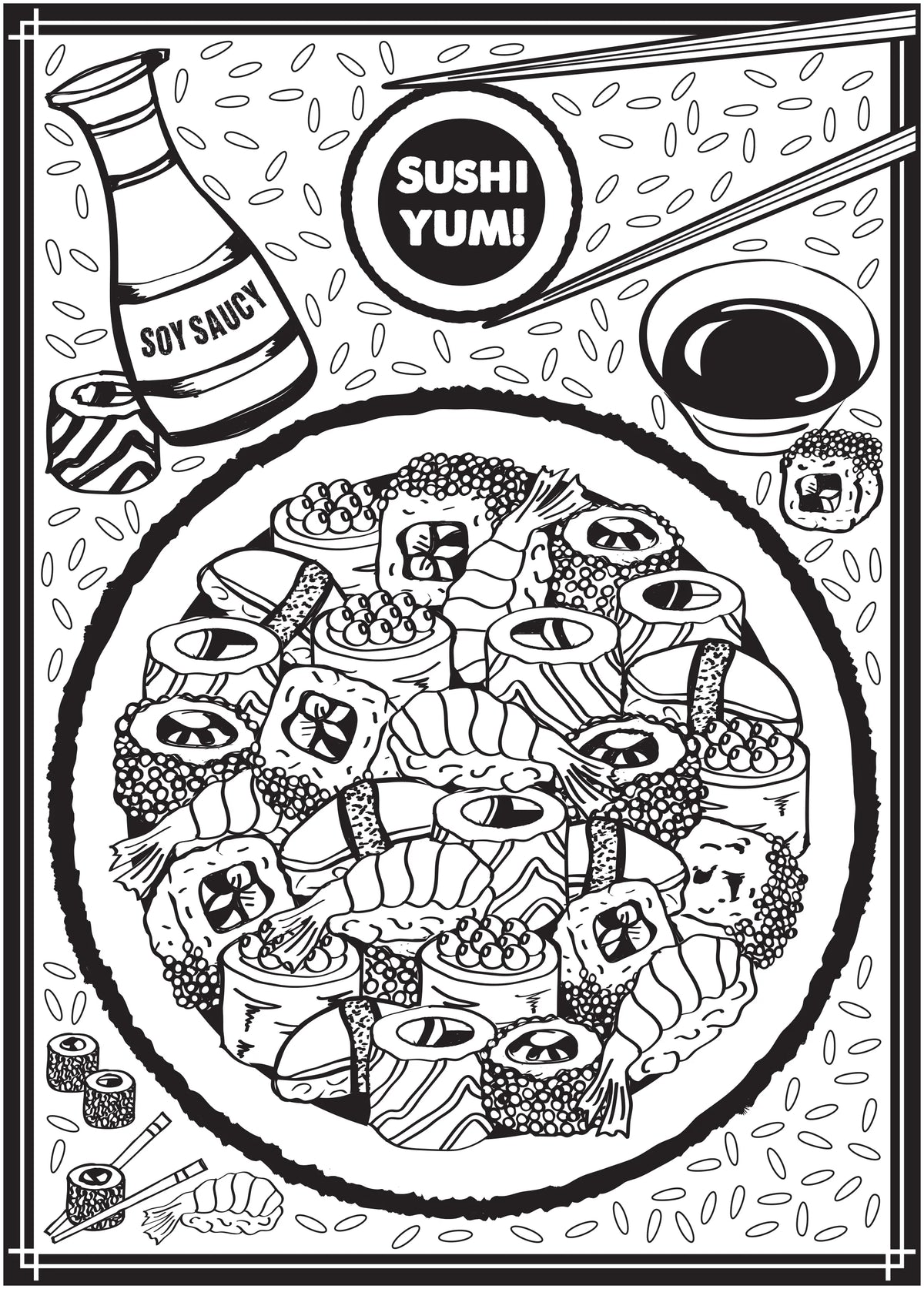 Sweet & Savory Adult Coloring Book, 64 Pages M3231