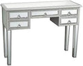 Mirrored Console Sofa Table with Silver Finish R5753