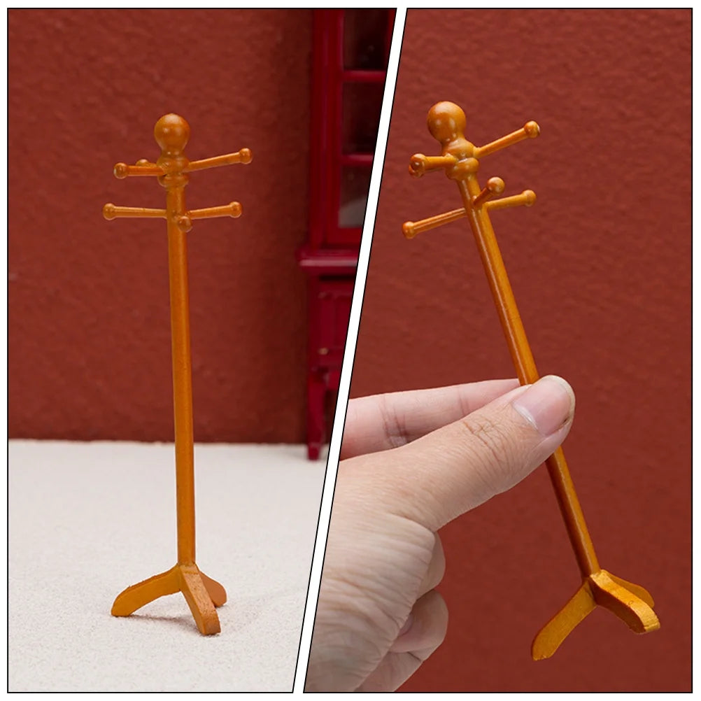 Wood Set of 5 Dollhouse Mini Rack O5939