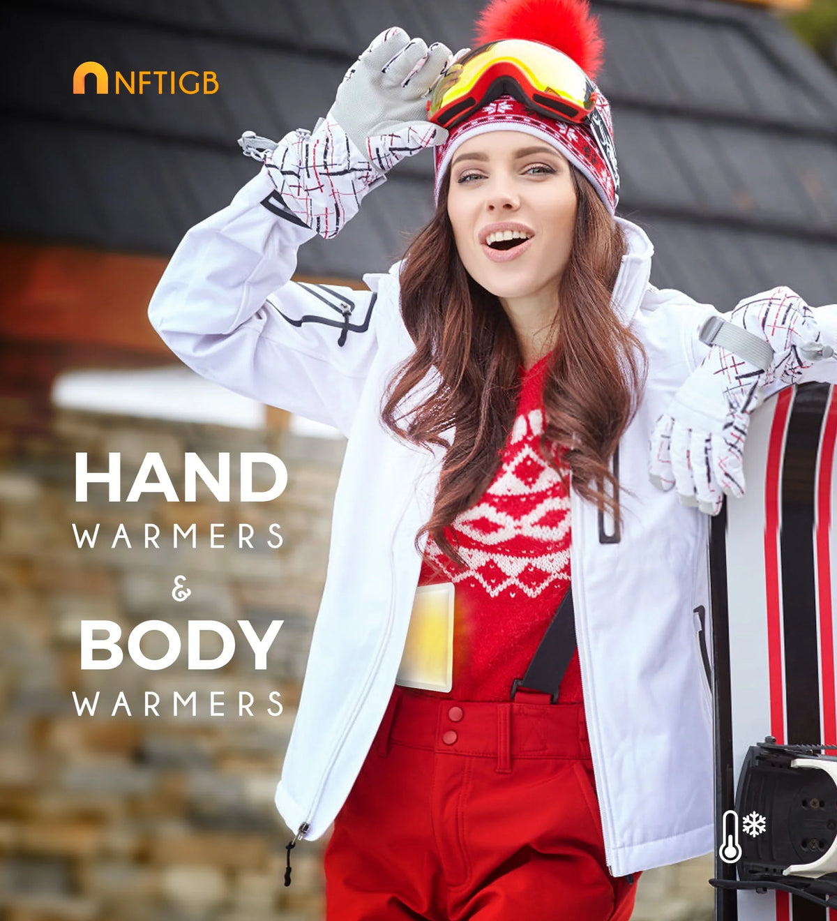 Body & Hand Warmers with Adhesive Backing, 40Pcs Disposable Warmers G207222