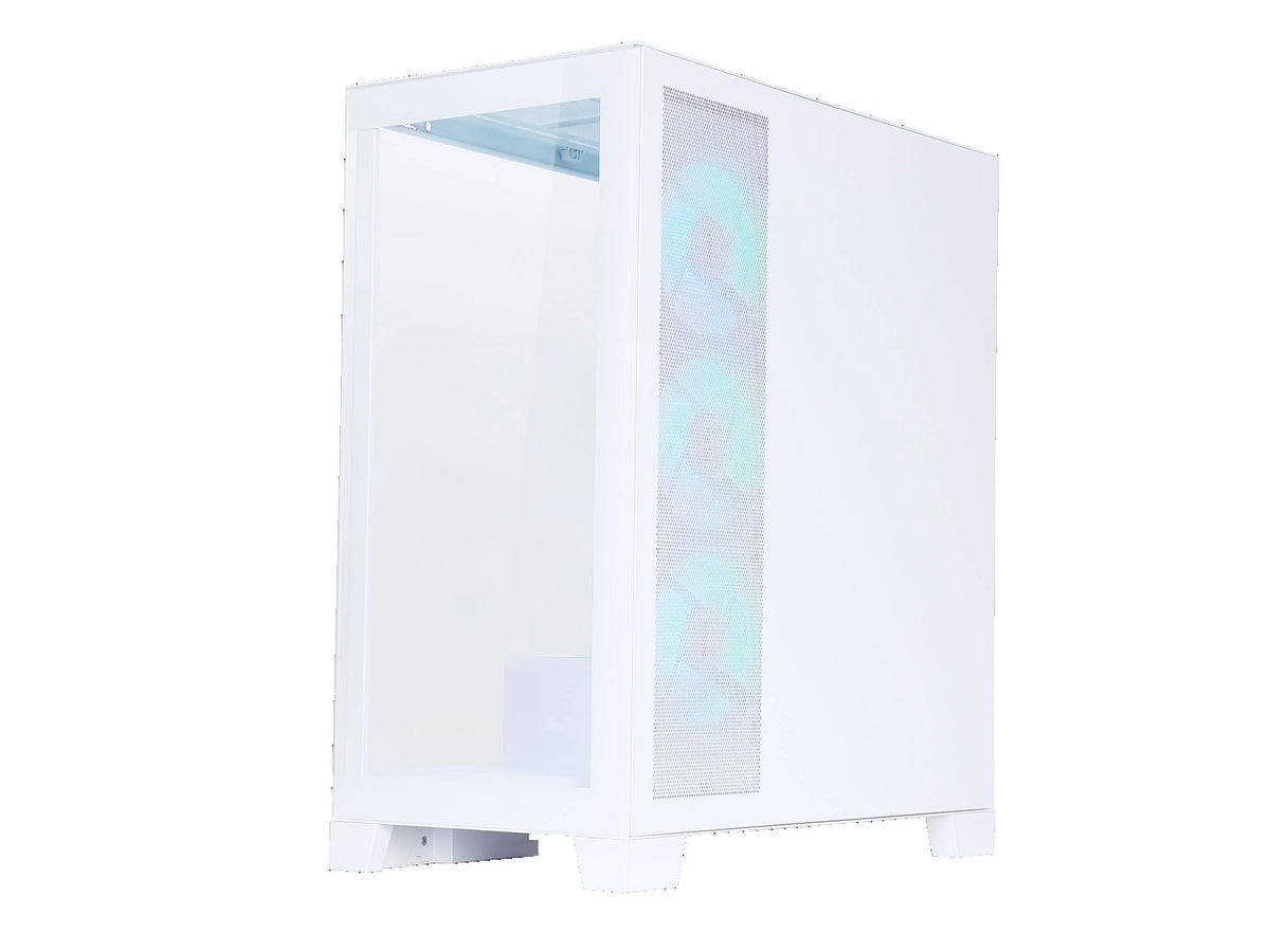 White Dual USB3.0 and Type C Tempered Glass ATX Mid Tower Computer Case with 4 x 120mm ARGB Fans Q28859