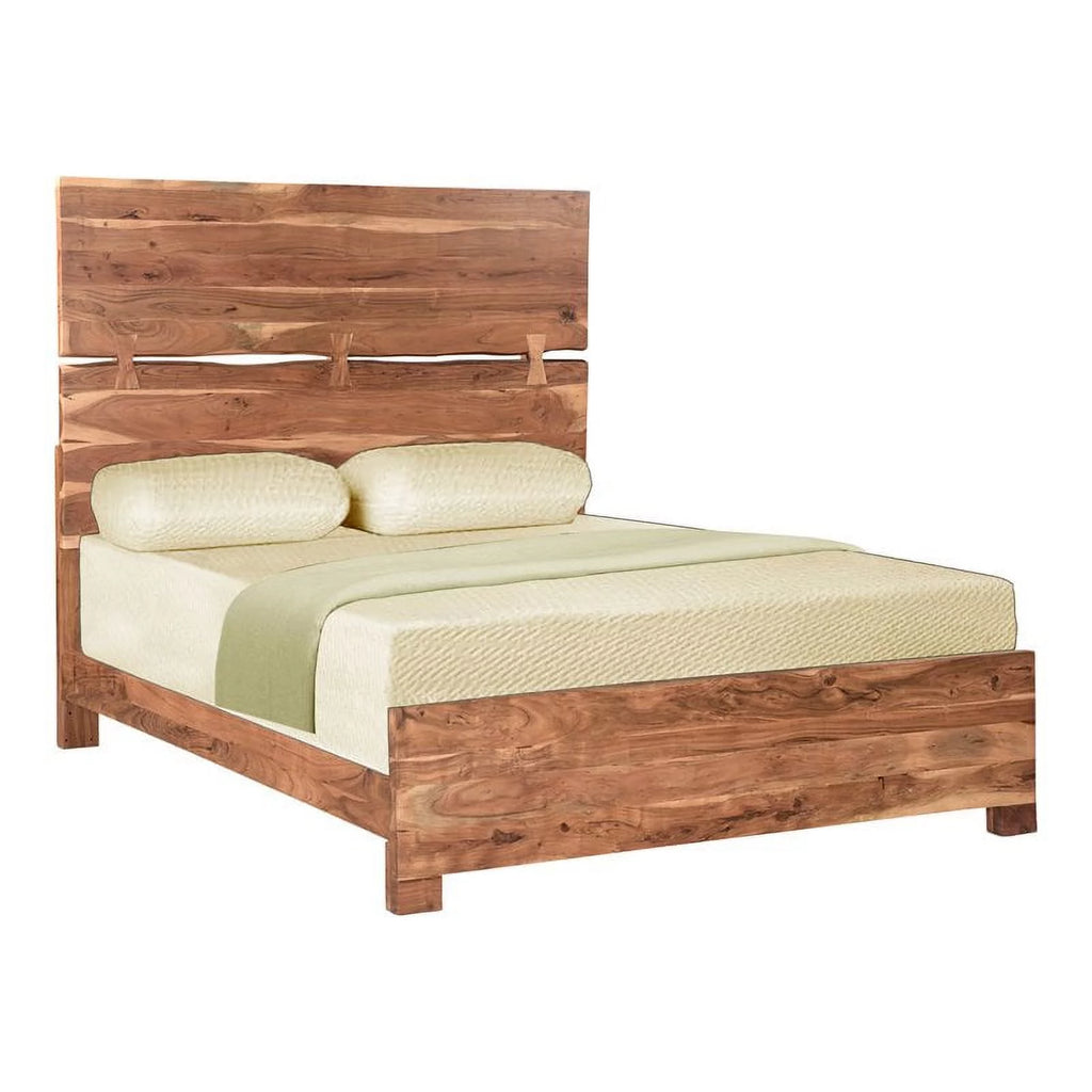 Solid Wood King Panel Bed L57272