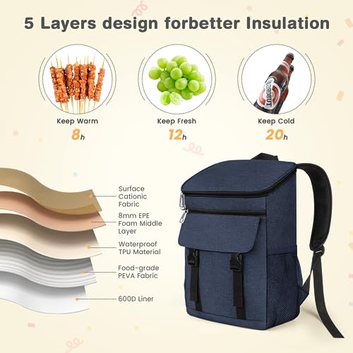 Soft Insulated Leak Proof Cooler Backpack Q2821
