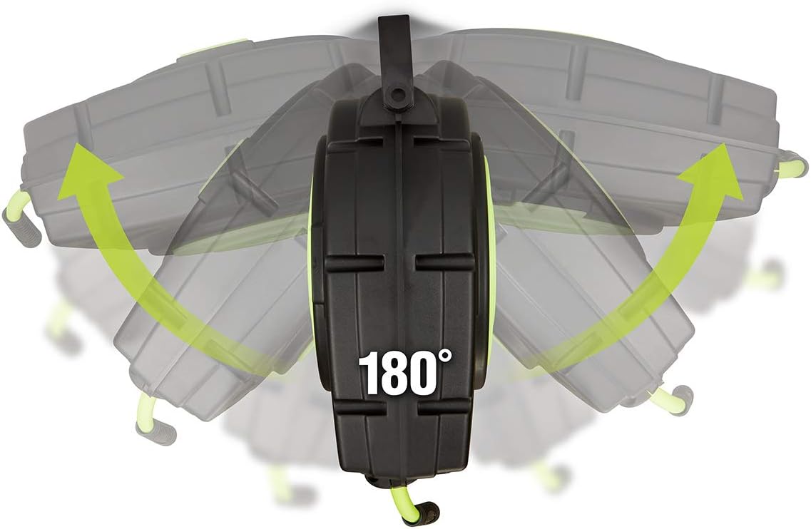 Retractable Enclosed Plastic Air Hose Reel, 3/8 in. x 50 ft A2138