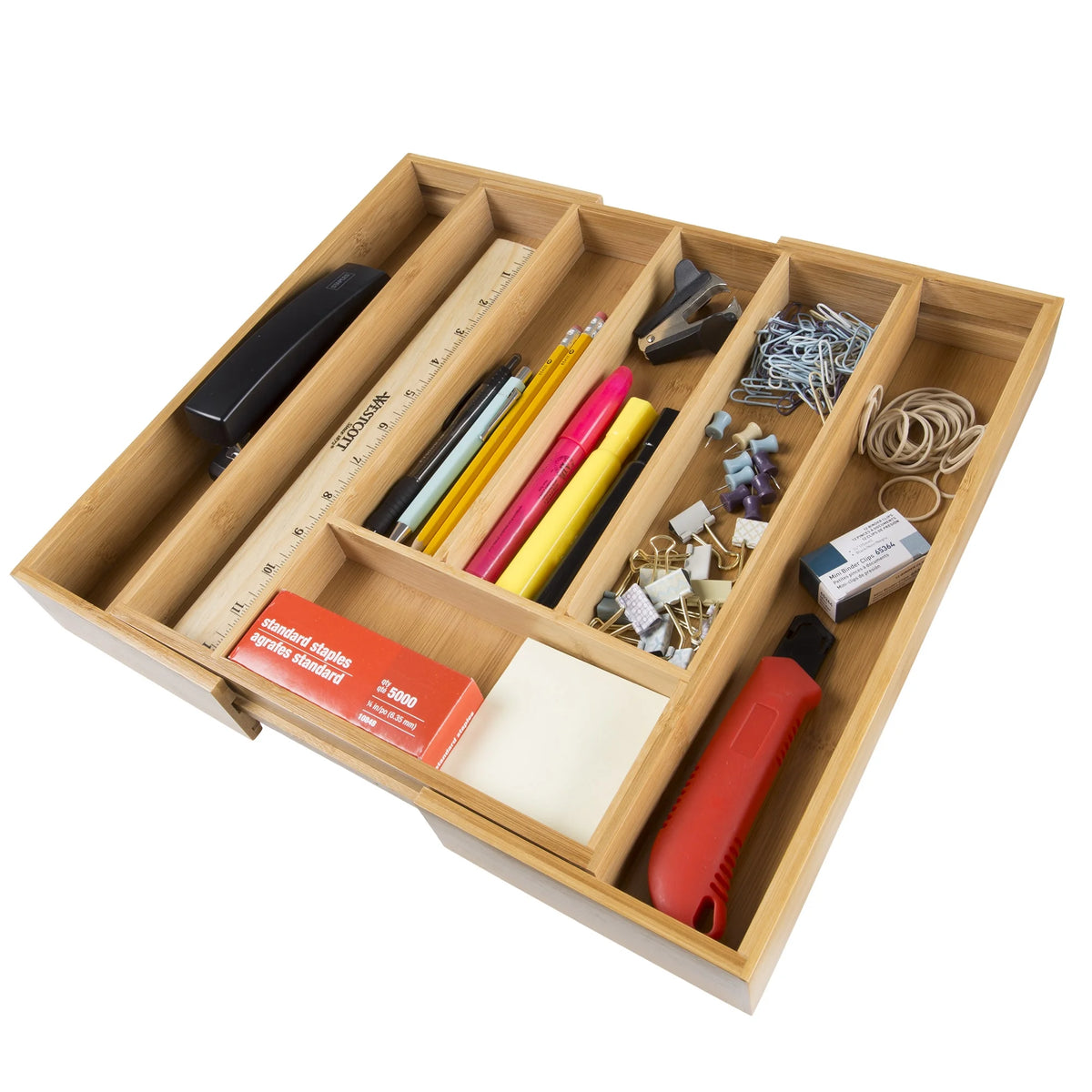 Bamboo Expandable Utensil Drawer Organizer E1017