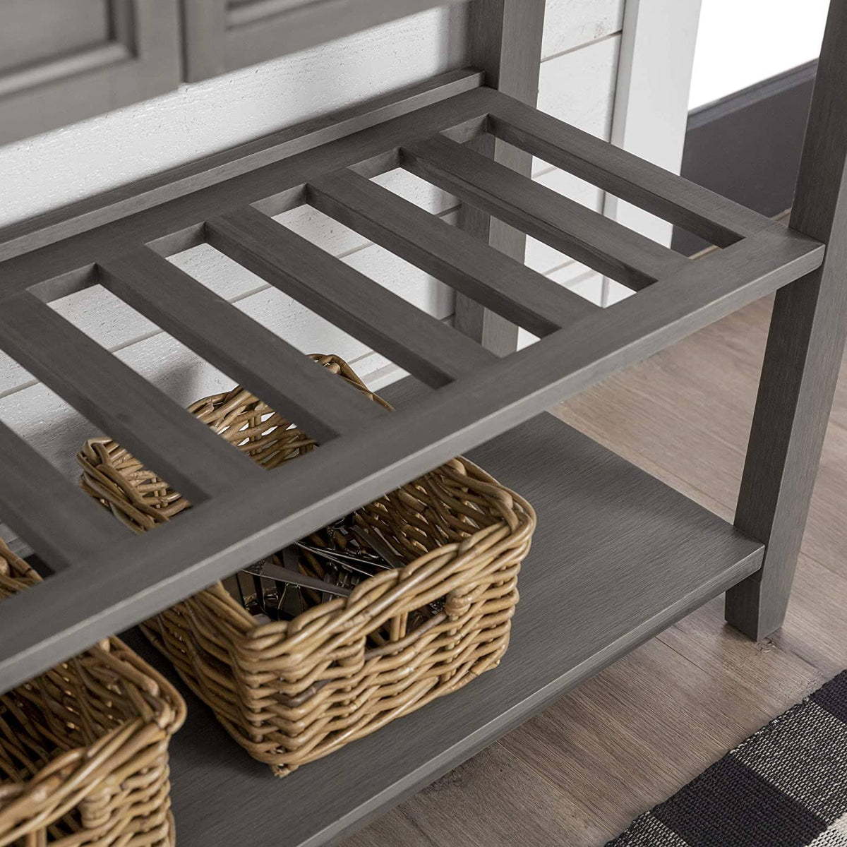 Solid Wood 2-Drawer Buffet S852
