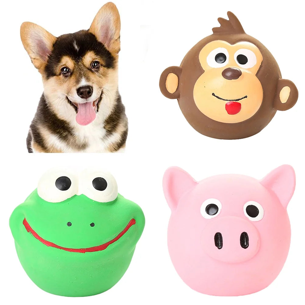 Frog Shape Squeaker Dog Chewing Toy A3208