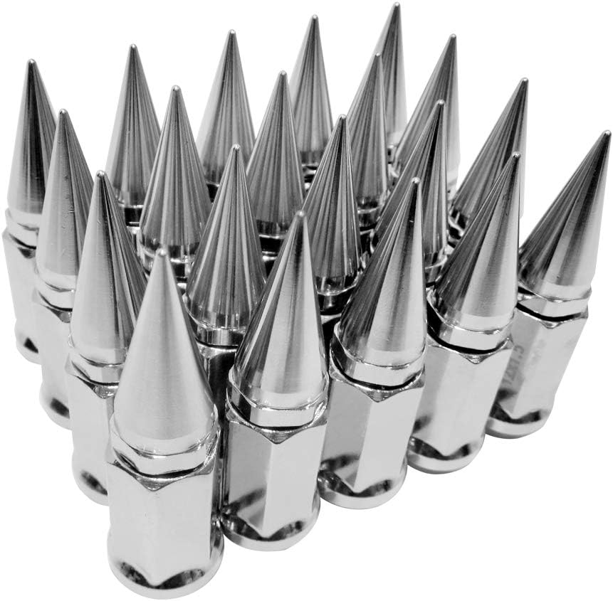 20 pc Purple Spike Lug Nut M12x1.25 Conical Seat Hex 3/4 in E994