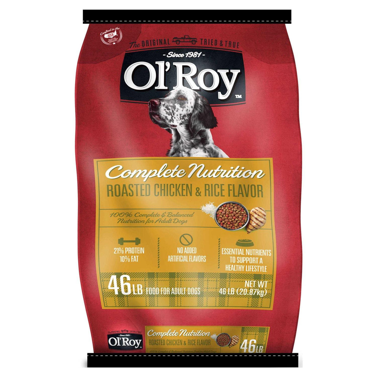 Chicken & Rice Flavor Dry Dog Food E137
