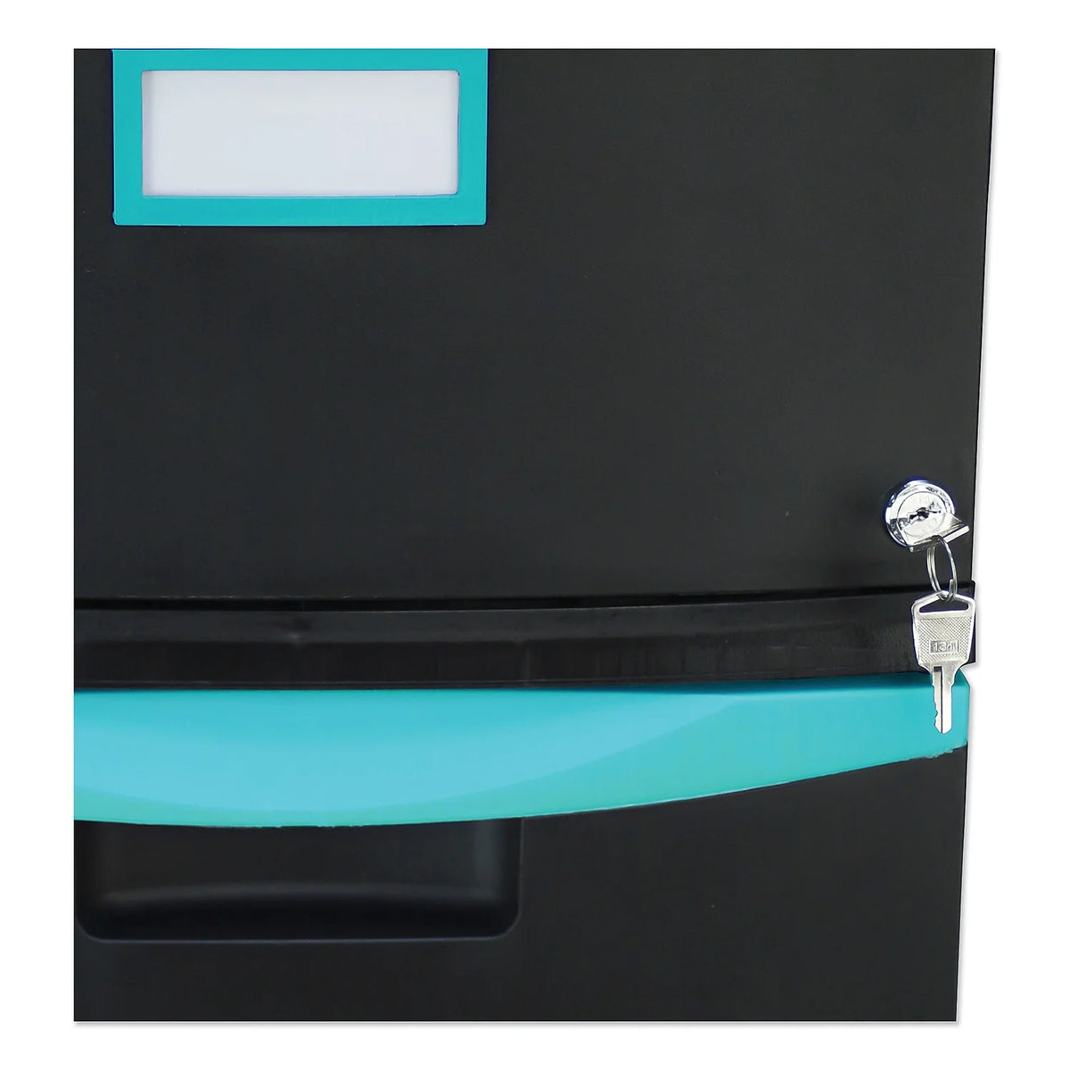 2-Drawer Mobile File Cabinet, Black L6206