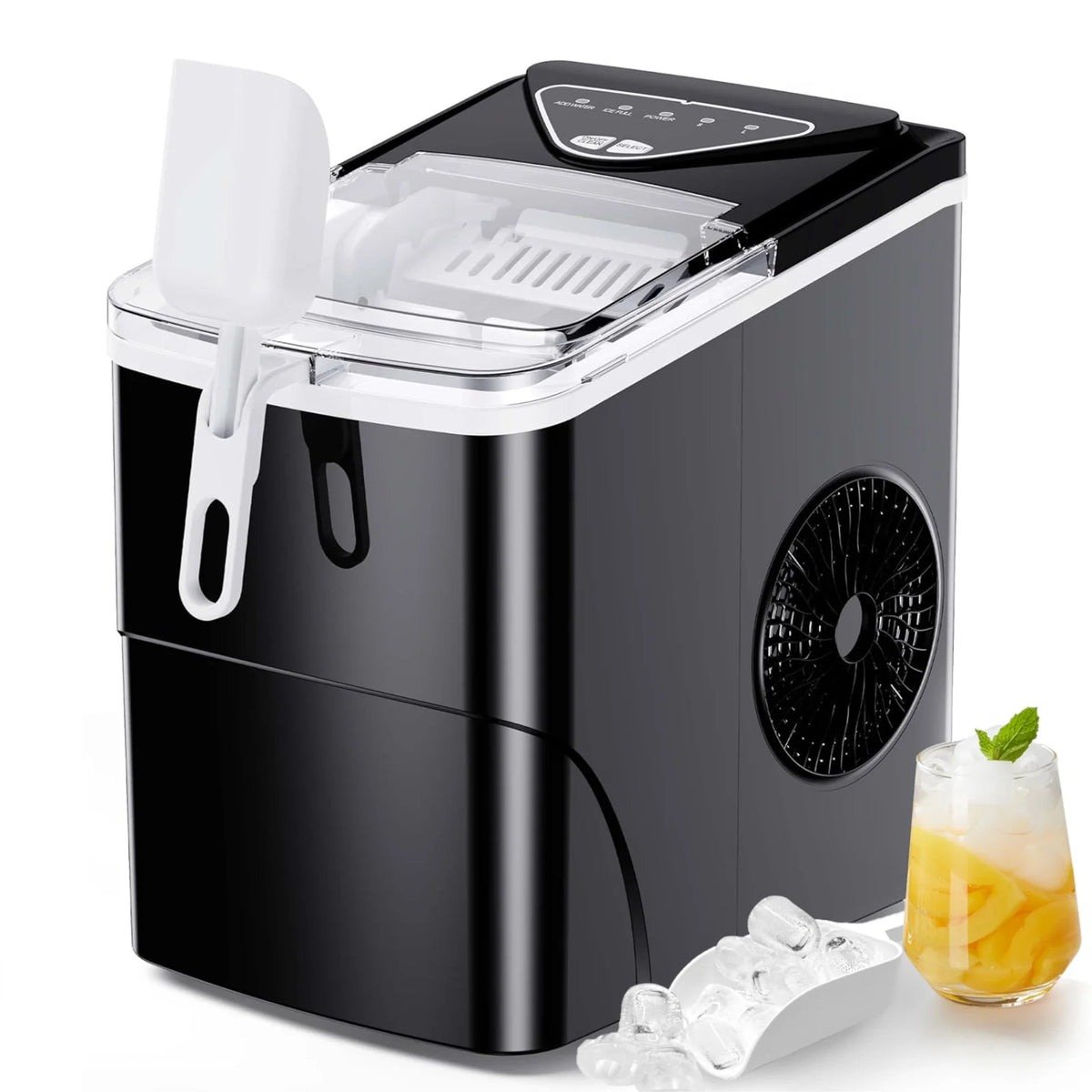Portable Countertop Ice Maker 26lbs/24h with Scoop & Basket L227