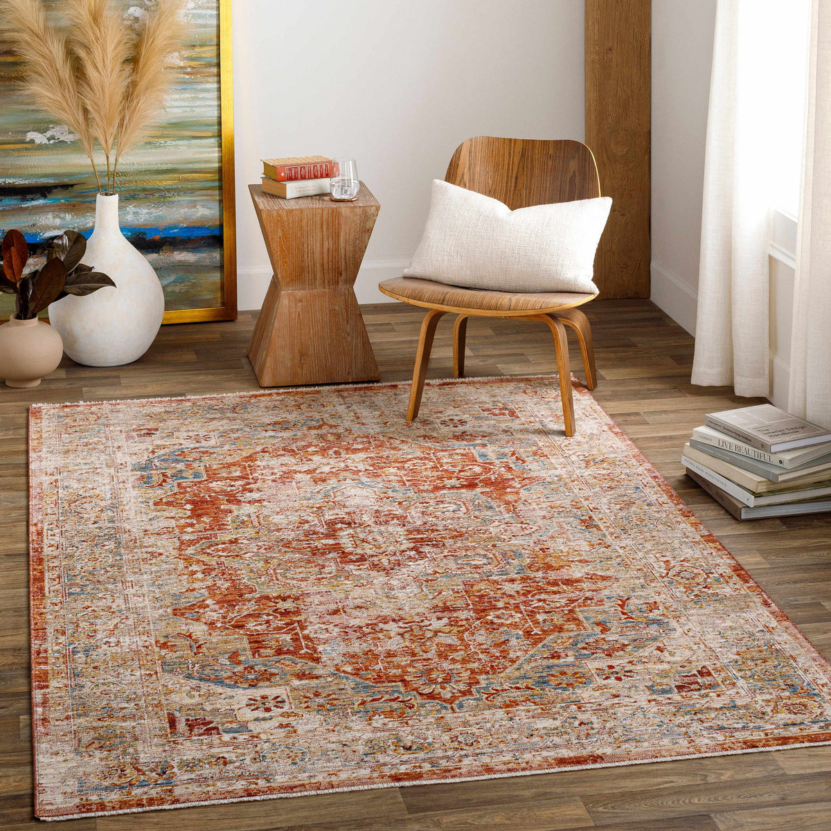 Black Purple Red 2'7" x 10' Runner Rug Y772521