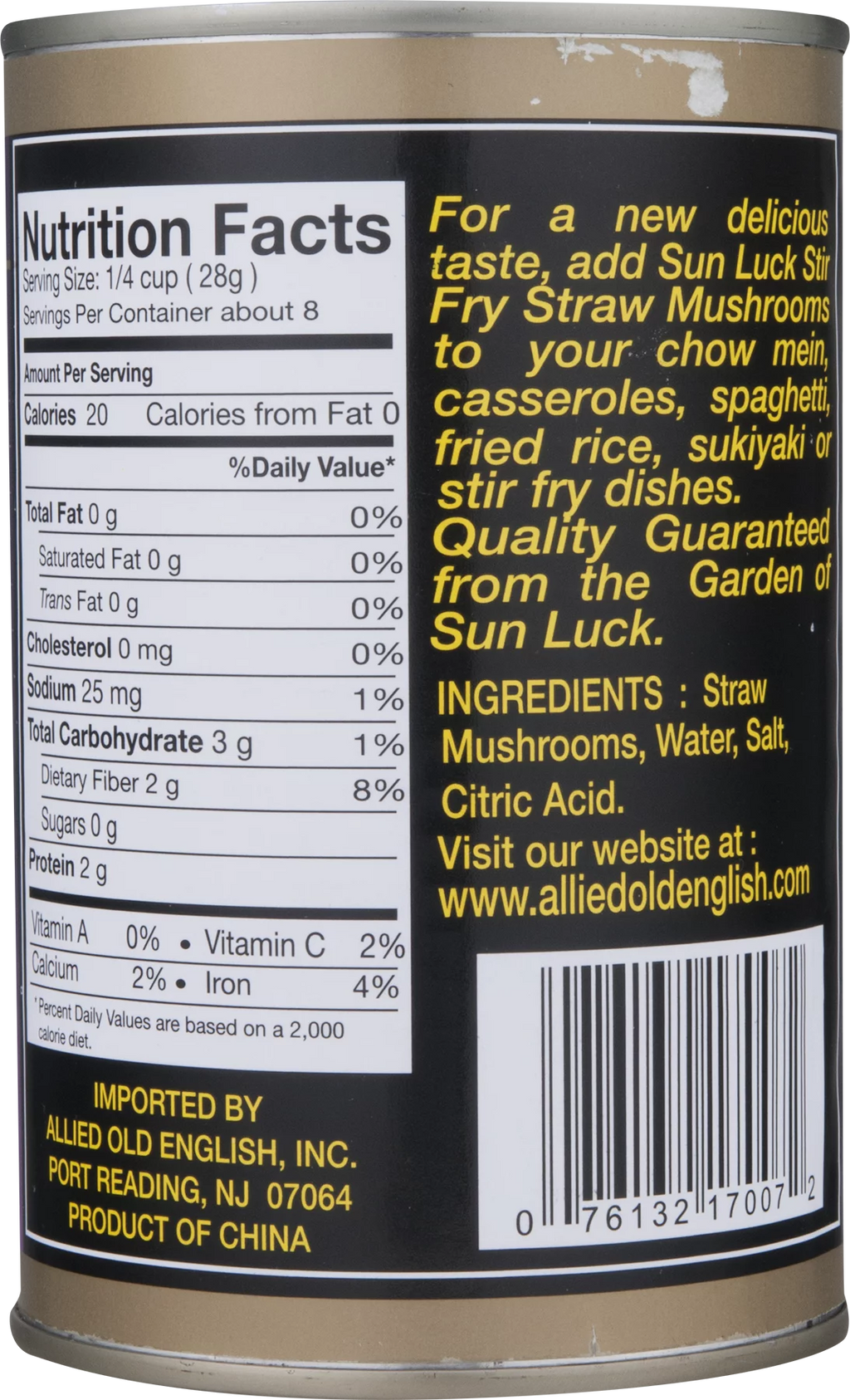 12x15OZ Straw Mushrooms X588512