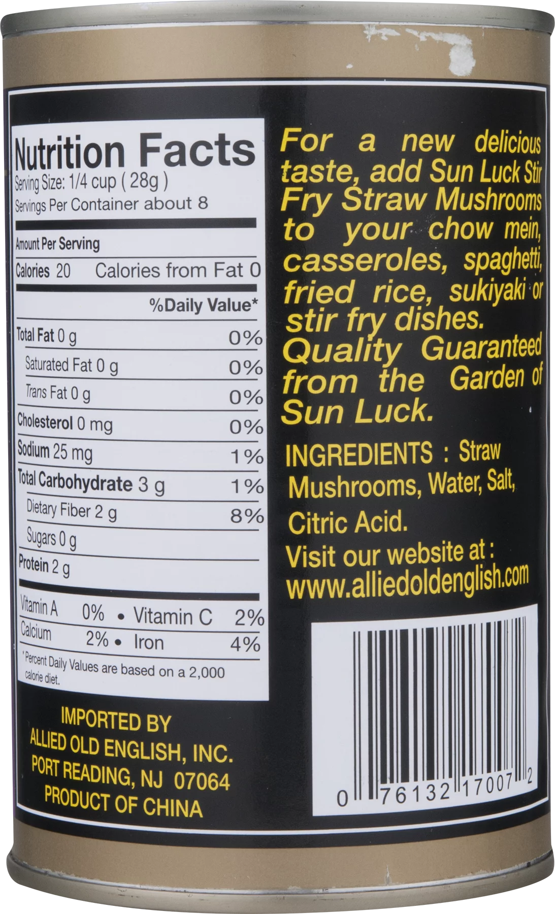 12x15OZ Straw Mushrooms X588512