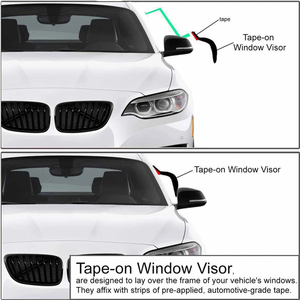 Window Deflector Window Visor Rain Guards 5PCS E260158