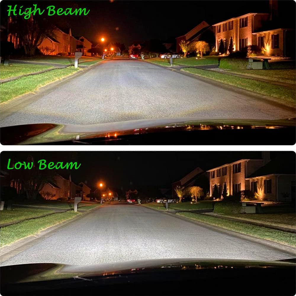 6500K Xenon White LED Headlights Bulbs Pack of 2 W552