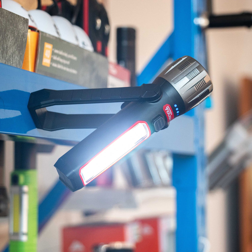 500 Lumens Portable LED Work Light with Folding Stand and Magnetic Base L605847