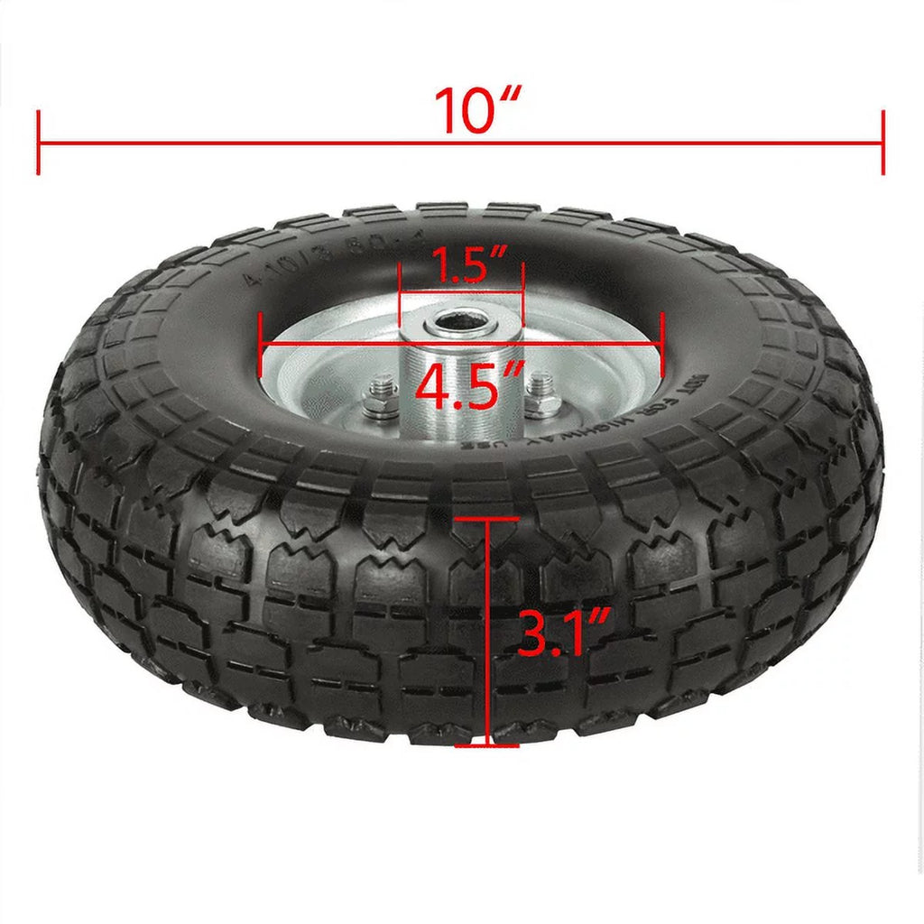 10'' Black Wheel Tire, 4 Pack X770397