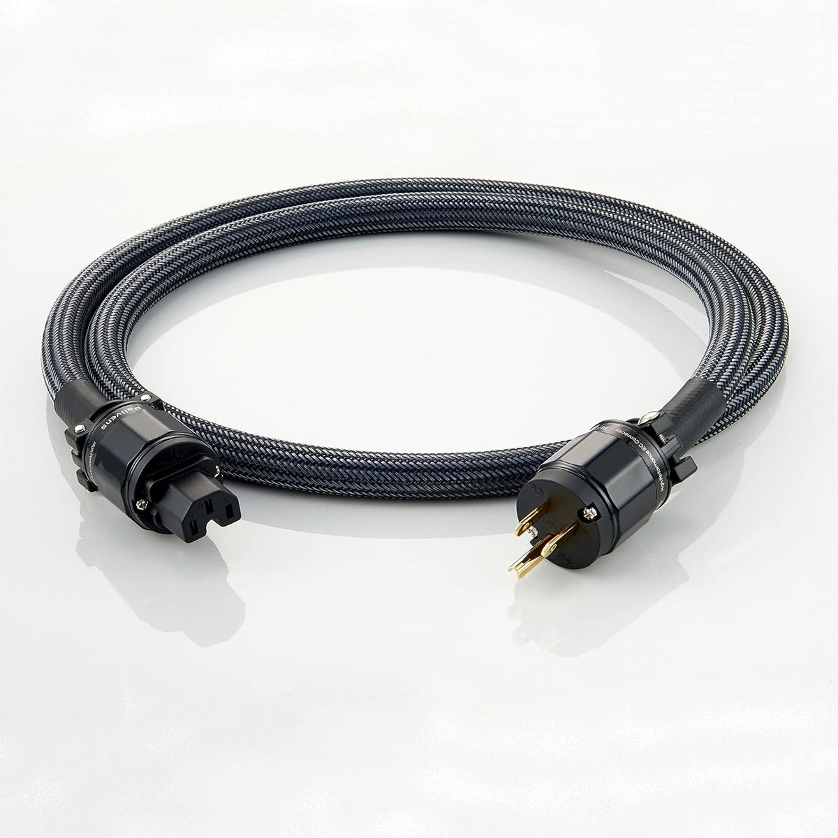 12AWG Braided Sleeves HiFi AC Power Cable 6.6FT X188199