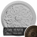 Hand-Painted Stone Hearth Crackle Ceiling Medallion S333