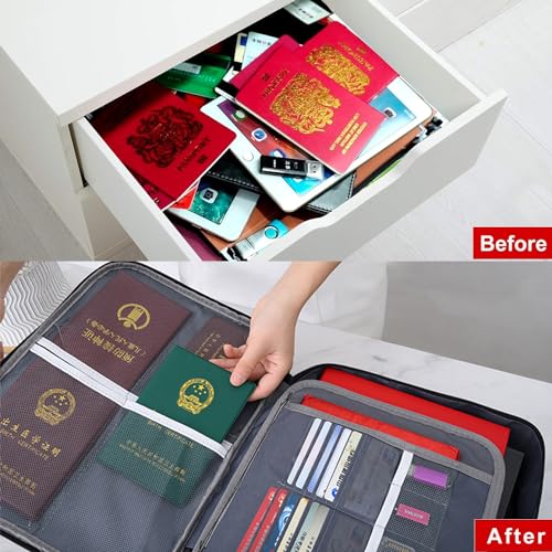 Black Fireproof Waterproof Document Bag with Lock U996