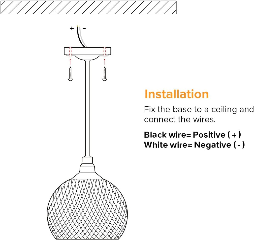 12volt DC LED Pendant Light with Cage Shade D432598
