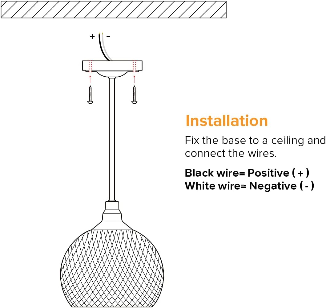 12volt DC LED Pendant Light with Cage Shade D432598