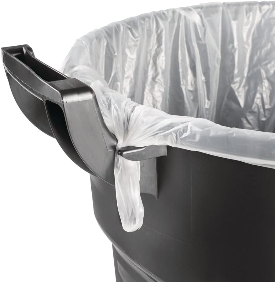 32 Gallon Black Rollout Trash Can X389799