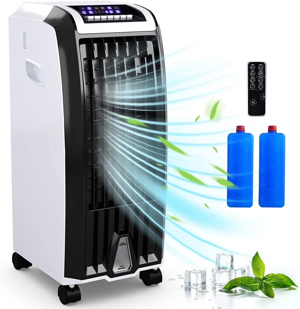 Portable 4-in-1 Evaporative Air Cooler with Humidifier S7347