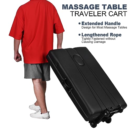 Portable Massage Table Cart with Wheels Foldable Y750