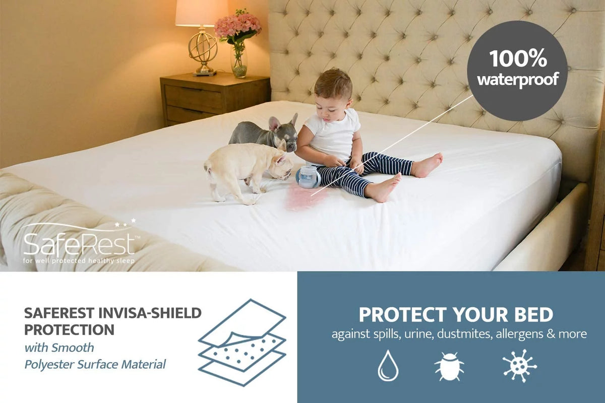 100% Waterproof Hypoallergenic Mattress Protector, Twin A6149