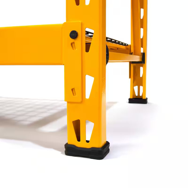 Yellow 4-Tier Steel Storage Shelving Unit C817