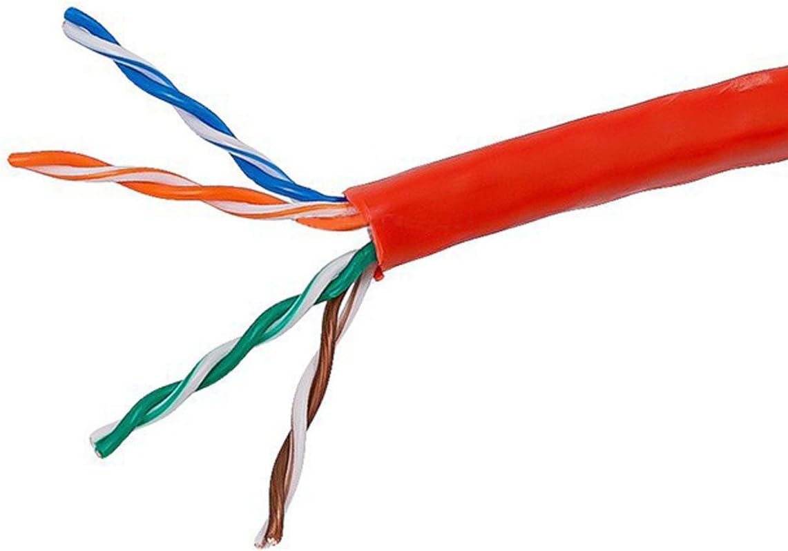 1000FT 24AWG Cat5e UTP Riser Rated Bare Copper Cable - Blue D8057